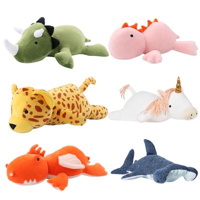 38cm dev dinozor ağırlıklı peluş oyuncak karikatür Anime oyun karakteri peluş hayvanlar bebek yumuşak dolması peluş çocuklar için kız erkek