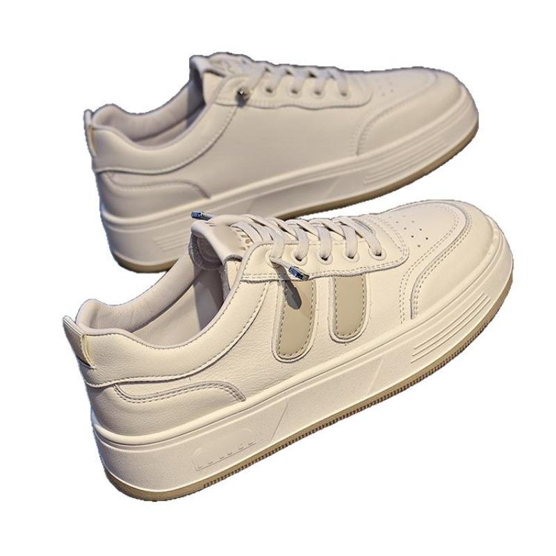 Little White Shoes Women's Autumn New Flat-soled Women's Shoes Lace-up Versatile Platform Casual Sports Board Shoes