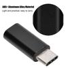 Aluminum Alloy Type C To 3.5mm Audio Adapter Cable Headphone Adapter Connector (Black)
