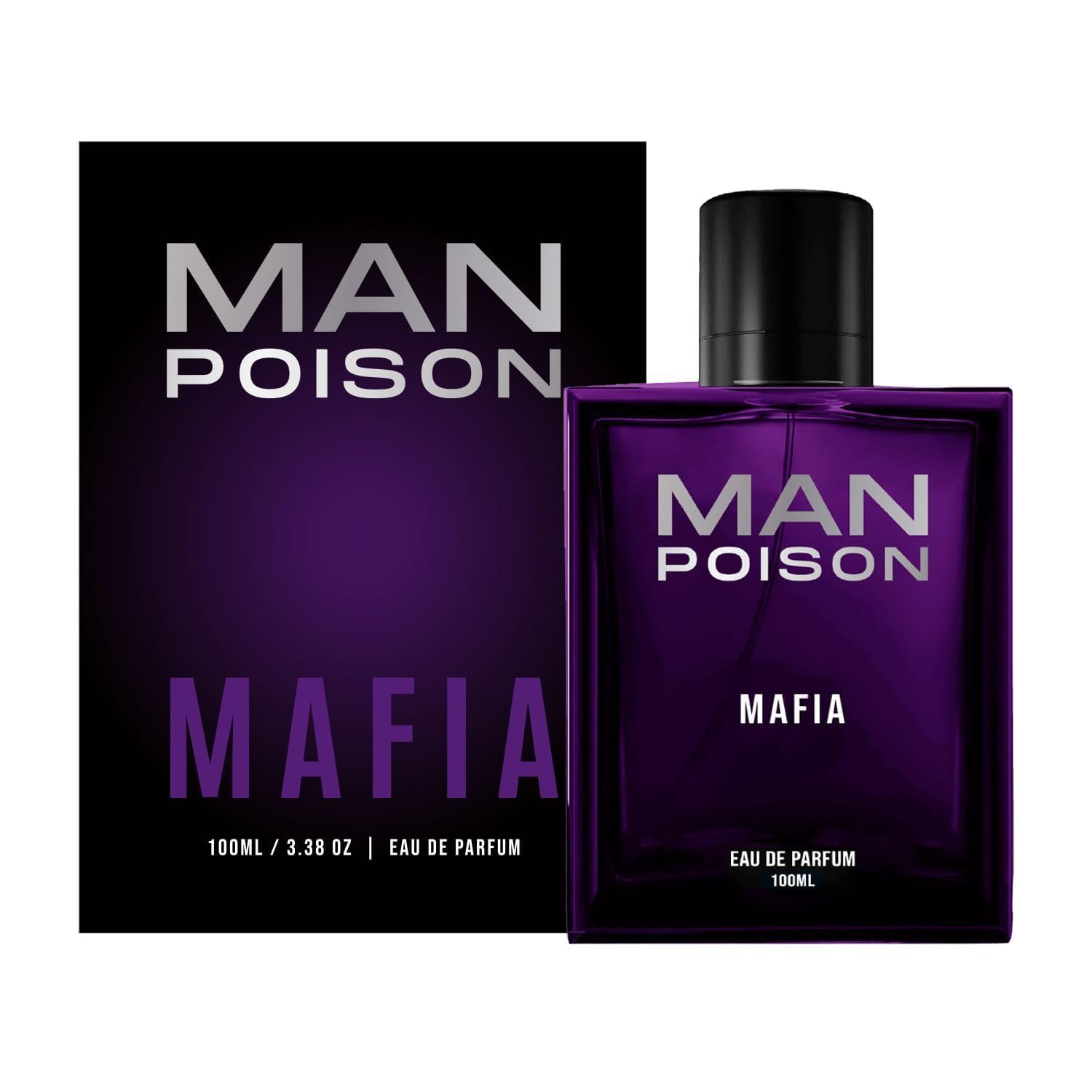 

MAN POISON MAFIA Eau De Parfum, Духи для мужчин, 100 мл| Стойкий парфюм для мужчин премиум-класса с пряными и древесными оттенками | 100ML