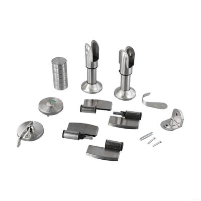 Bathroom Partition Hardware Accessories Restroom Corner Codes Hinges Door Lock Stainless Steel Fittings Easy To Install