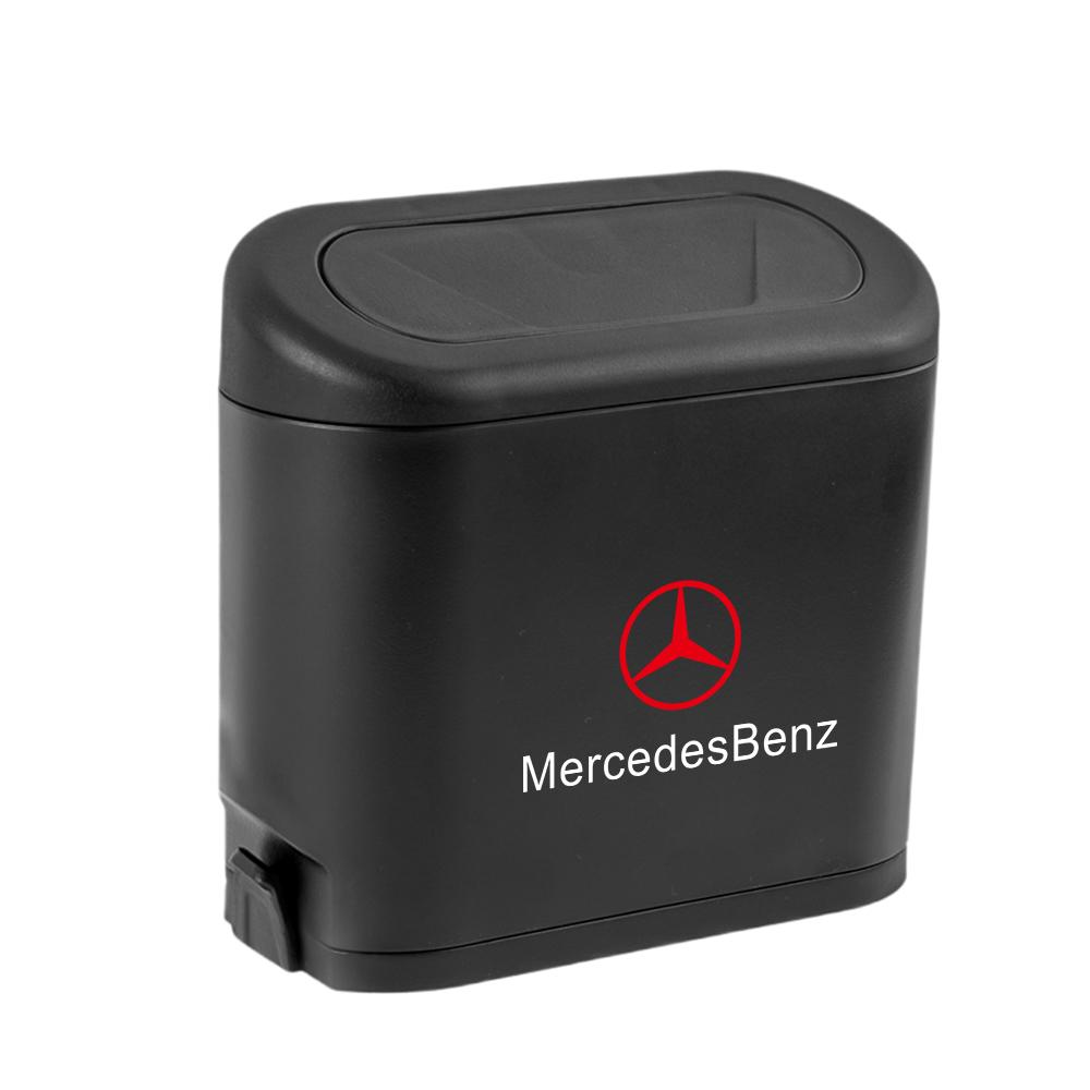 

Car Trash Can Hanging Garbage Storage Box Vehicle Interior Accessories For Mercedes Benz AMG W206 W220 W211 W212 W201 W210 W108