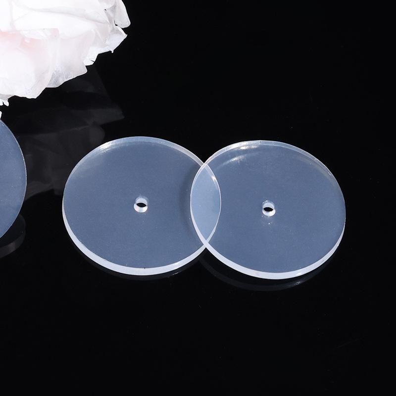 50Pcs Silicone Earring Stopper for Piercings Clear Discs Stabilizer Pads for Droopy Ears Heavy Earring Non Pull Support Patches