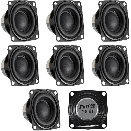4pcs 2inch 4Ohm 10W Full Range Audio Speaker Stereo Woofer Loudspeaker for Arduino (4pcs)
