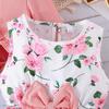 Kinder 2-8Y Röcke Frühling und Herbst Modelle Baby Bunte Neckholder Kleid + Einfarbig Jacke Mode Baby Anzug