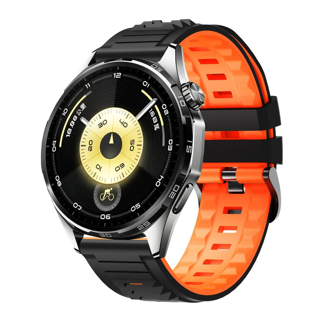 22mm Dual Color Silicone Strap for Samsung Galaxy Watch3 45mm/Watch 46mm/Gear S3 Classic Replacement Watch Band