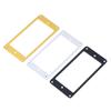 2Pcs Aluminum Alloy Neck Bridge Humbucker Pickup Mounting Ring Neck Bridge Pickup Curved Frames Set For Guitar