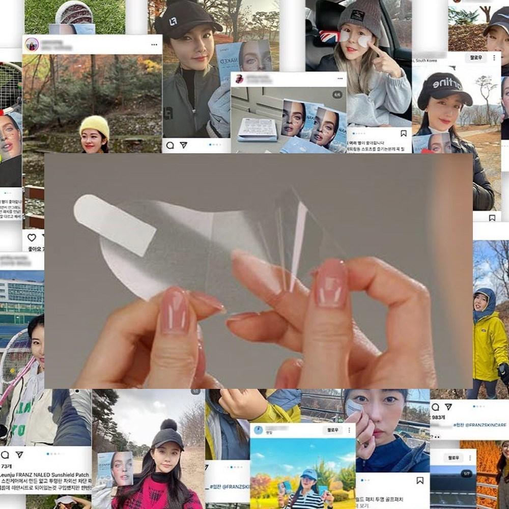 Franz Transparent Sun Patch R Größe mittleres Sonnenschutz-Peptid-Pflaster, 10 Blatt, 9,4 mg