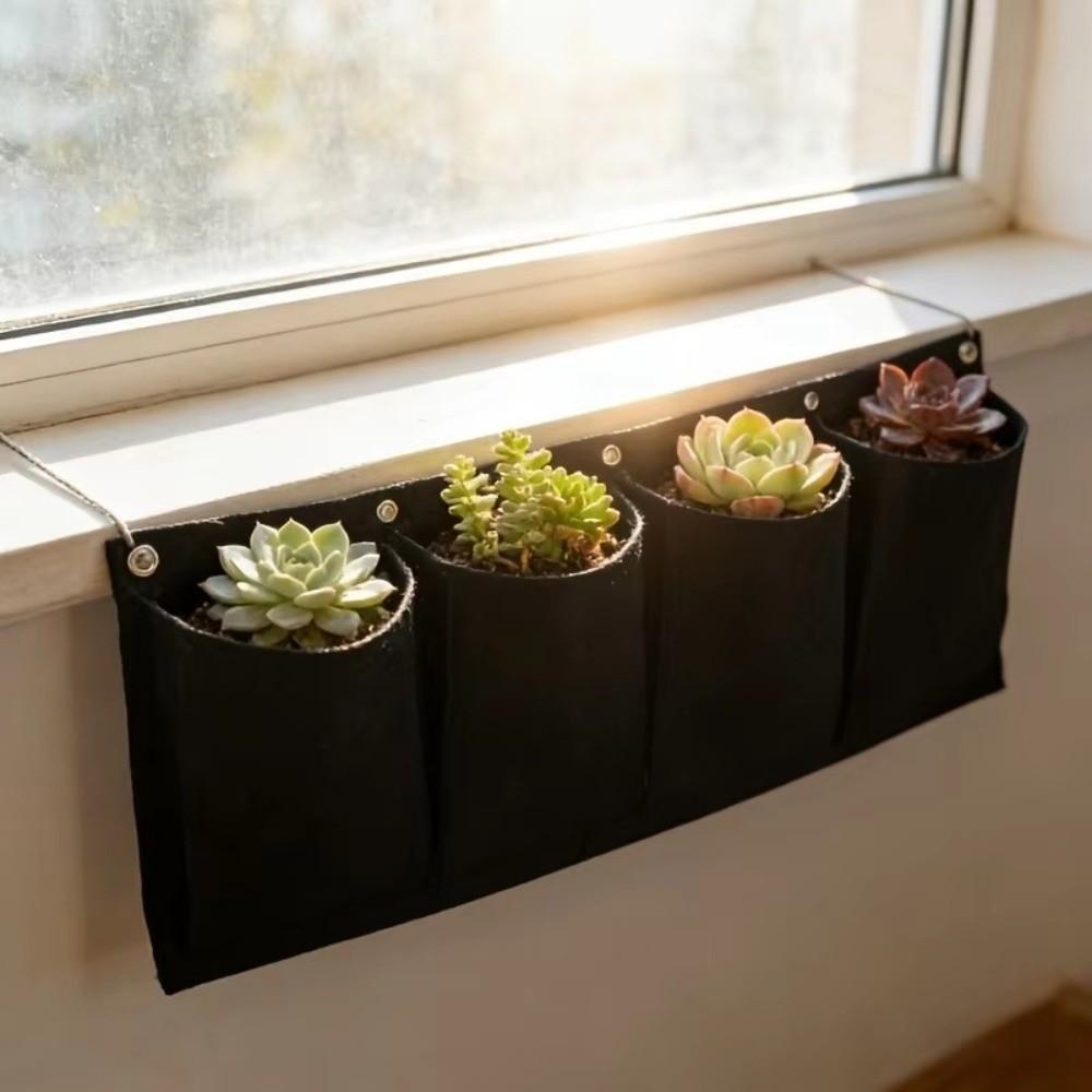 Black Felt Plant Grow Bag Non-Woven Fabric Wall Greening Felt Bag New Planting Bag Plant Growing