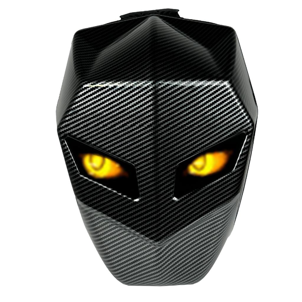 Motorradrucksack mit LED-Programmierbildschirm Kohlefasertextur Wasserdicht Hartschale Helm