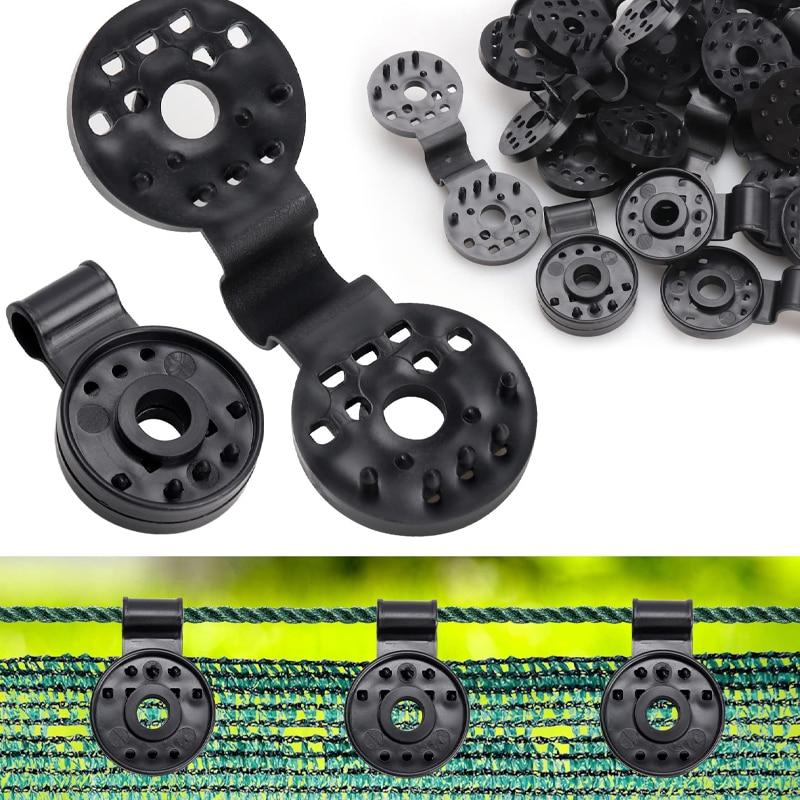 50Pcs Shade Cloth Clips Shade Fabric Clamps Grommets For Net Mesh Cover Sunblock Fabric In Garden Backyard Greenhouse Fixer