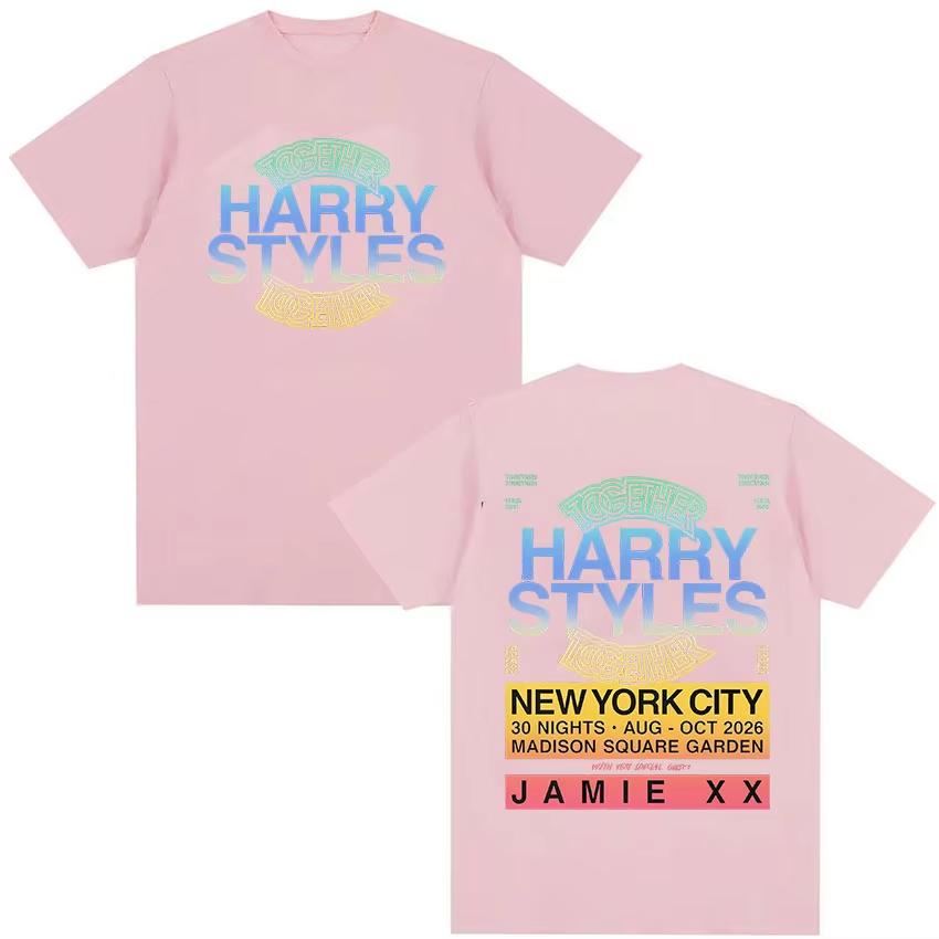 Harry Styles Together Tour 2026 T-shirt Merchandising Hommes Femmes Mode T-shirts Oversize Haute Qualité T-shirt 100% Coton Streetwear