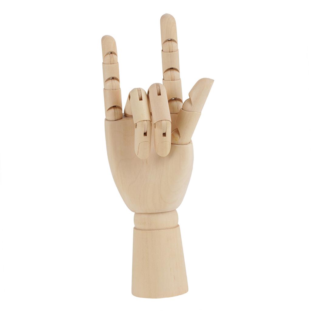 Women Hand Body Artist Model Jointed Articulated Wood Sculpture Mannequin Wooden