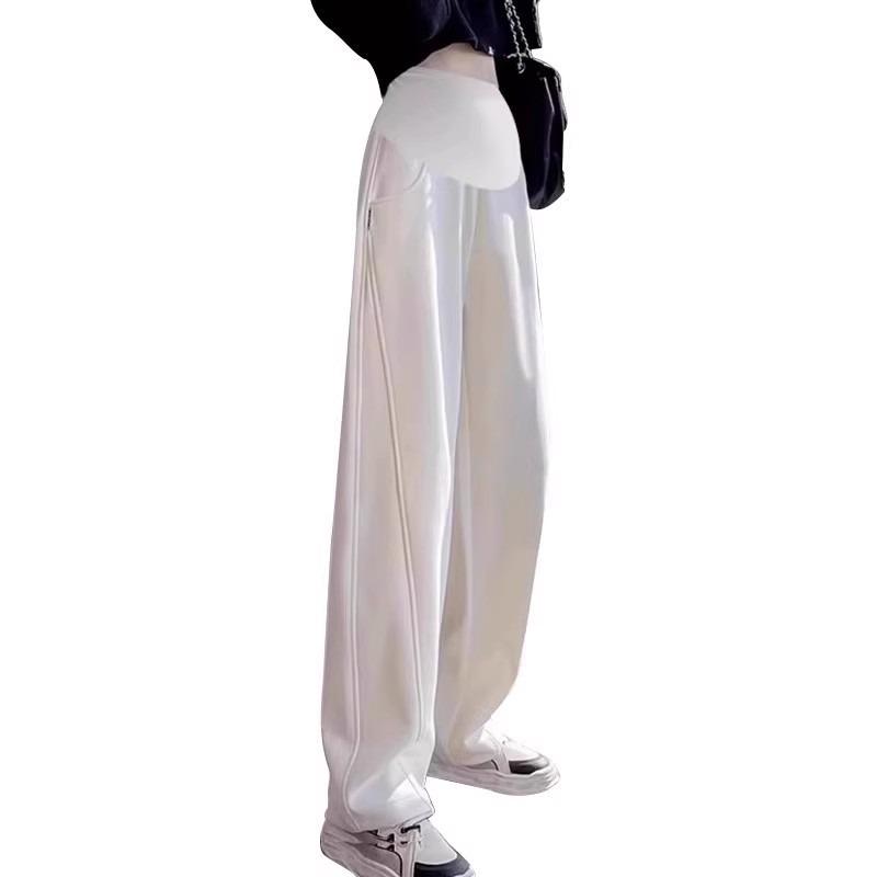 Maternity Pants Wear Wide-leg Narrow Version Loose Leisure Sports Versatile Fashion Support Spring Autumn and Winter Trousers Banana Trousers Women