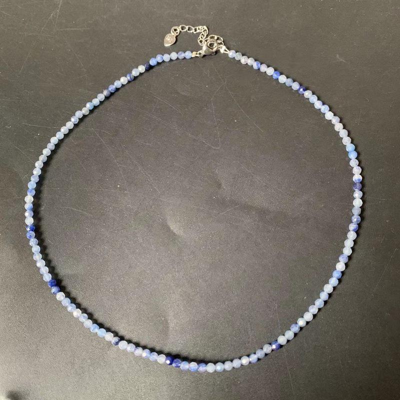 3mm Faceted Natural Stone Necklace with Citrine, Agate, Tourmaline, and Moonstone Beads
