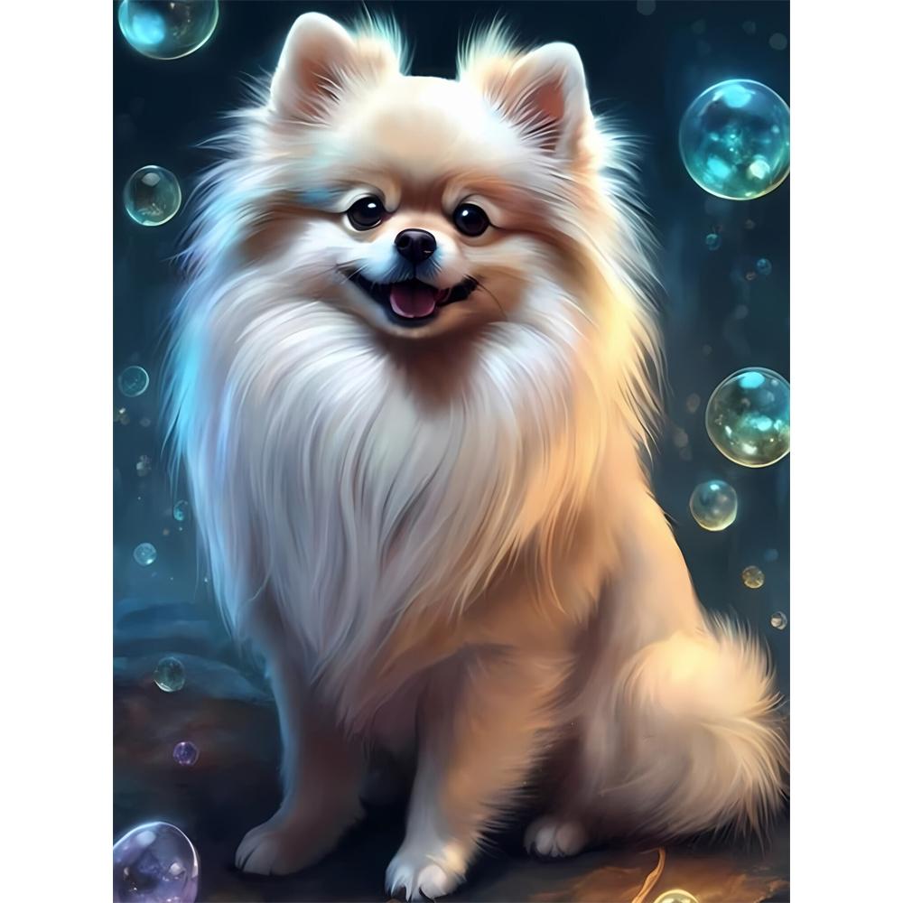 Pomeranian Cartoon Dog Animal Diamond Painting Cross Stitch Kit Pixel Mosaic Embroidery Home Decor 5D DIY Art Drawing Hanging