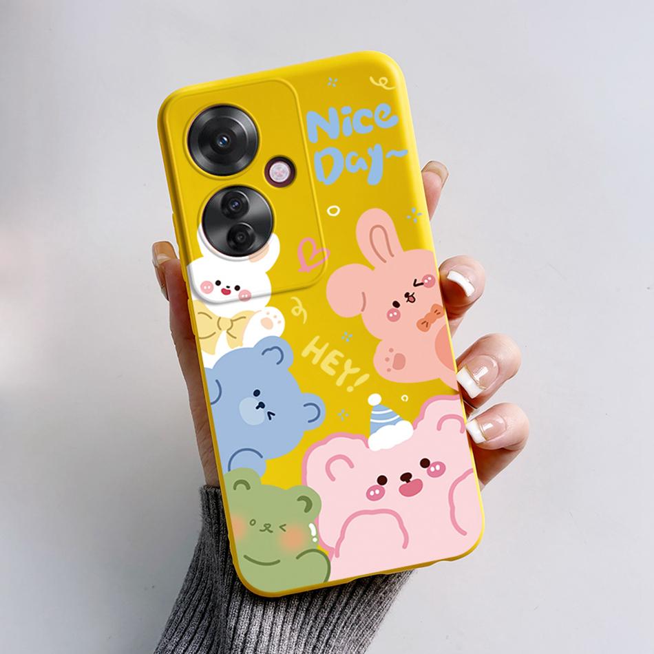 

For OPPO Reno 11F 5G Case Reno11F 5G Silicone Shockproof Bumper Cartoon Phone Cases For OPPO Reno 11F 11 F 5G CPH2603 Back Cover Reno 11F