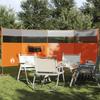 Vidaxl Cortavientos de Camping, Naranja, 366X152X152 Cm, Impermeable