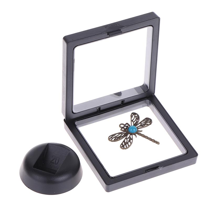 9*9*2Cm Black Pe Film Hanging Jewelry Display Suspension Box Ring Elastic Film