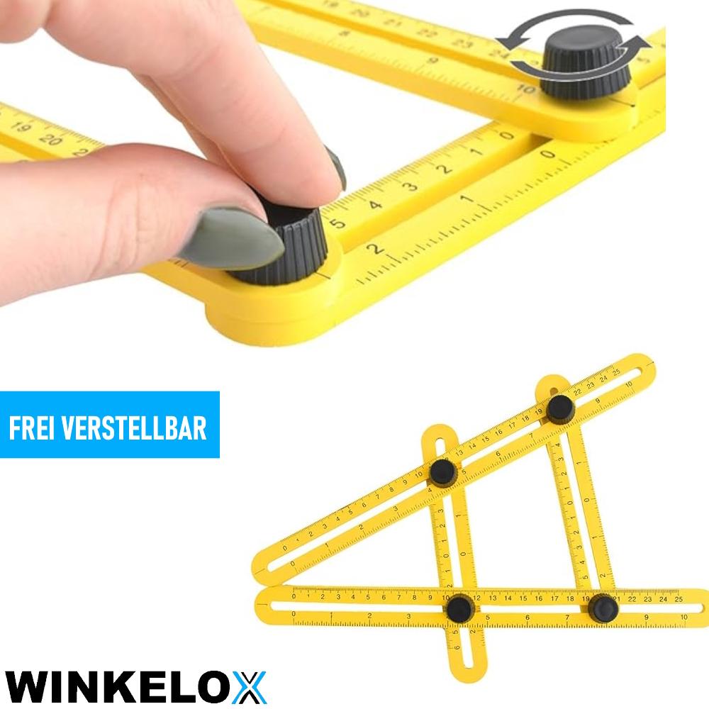 WINKELOX Angle Template Protractor Angle Bevel Angle Measuring Device
