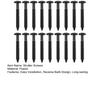 18Pcs Vinyl Shutter Fasteners Plastic Shutter Screws Exterior Window Shutter Spike Loks for Installing Decorative Exterior Shutters