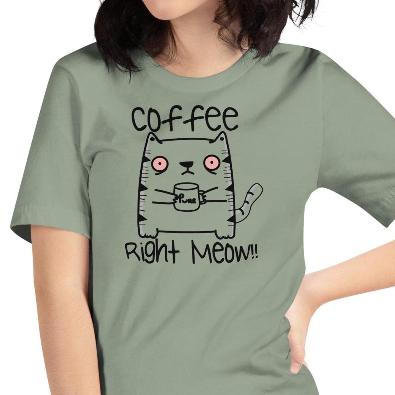 Cats, Coffee, Unisex t-shirt M