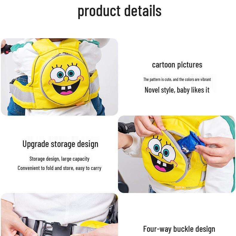 Children's Safety Adjustable Strap for Electric Vehicle & Bicycle Child Seats