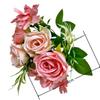 Artificial Flower Spring 4 Flower Rose Chrysanthemum Combination Flower Rose Fake Flower Silk Flower Small Rose