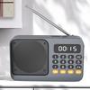 Bluetooth 5.0 Portable Fm Radio Small Emergency Recargable Sound Box Mini Vintage Speaker Mp3 Player Support Tf Card Usb Drive