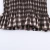 Camicia da donna versatile casual a maniche lunghe con motivo a nido d'ape e quadri, collezione Primavera/Estate 2026