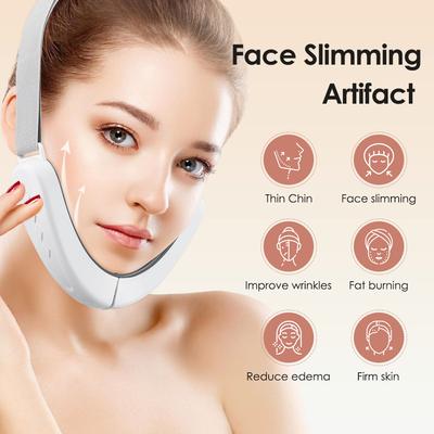5 Mod Yüz Germe Kemeri Yüz Zayıflama Titreşimli Masaj Aleti Yüz Germe V-Line Up Yüz Bakımı Sesli Güzellik Aleti
