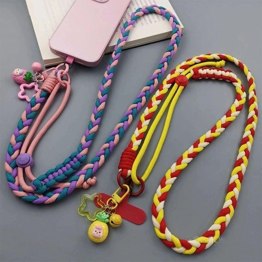 Long Woven Phone Strap Durable Phone Necklace Universal Mobile Phone Lanyard for Women & Men