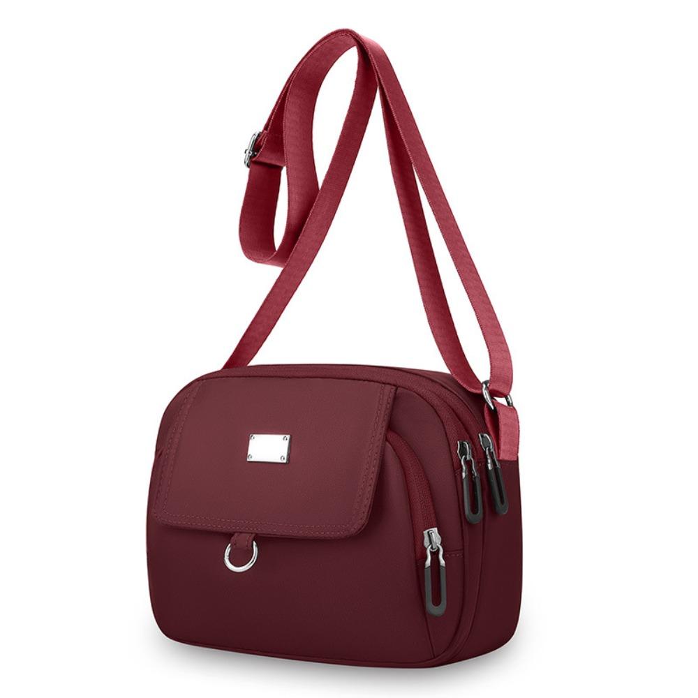 Multi-pocket Mobile Phone Shoulder Bag Large Capacity Women Oxford Messenger Bag  Travel