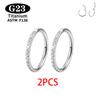 1/2 Stück ASTM F136 G23 Titan Nasenring Damen Creolen Piercing Körperschmuck Scharnier Clicker Offener Membran Nasenring