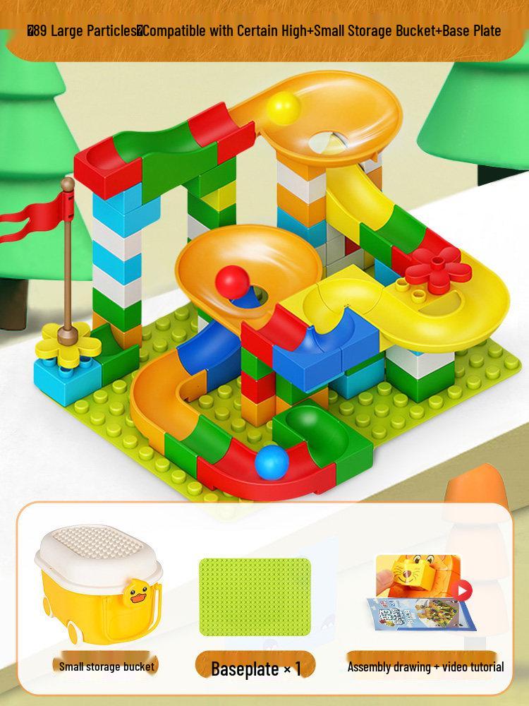 Children's Building Block Table: Educational Ball Track Puzzle Toy for Ages 3-6