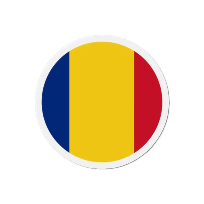 Aimant Rond - Roumanie - 8 Cm - 50 Pièces - Multicolore - Mixte