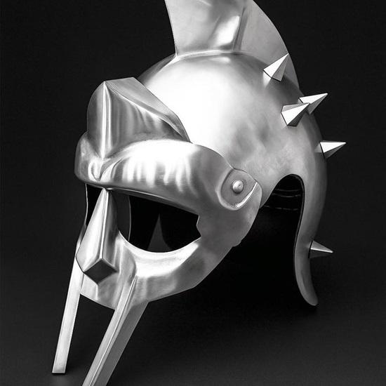 Ancient Greek Gladiator Helmet of Maximus  Handcrafted Spartan-Style Warrior Armor for Historical Reenactments, Militaria Collectors