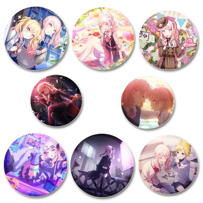 32/44/58mm Project SEKAI Anime Badges On Backpack Accessories Akiyama Mizuki Pins Cartoon Brooches for Clothes Bag Decor Gifts