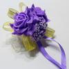 Foam Rose Flowers Bridal Bridesmaid Wrist Corsage Wedding Party Ribbon Bracelet