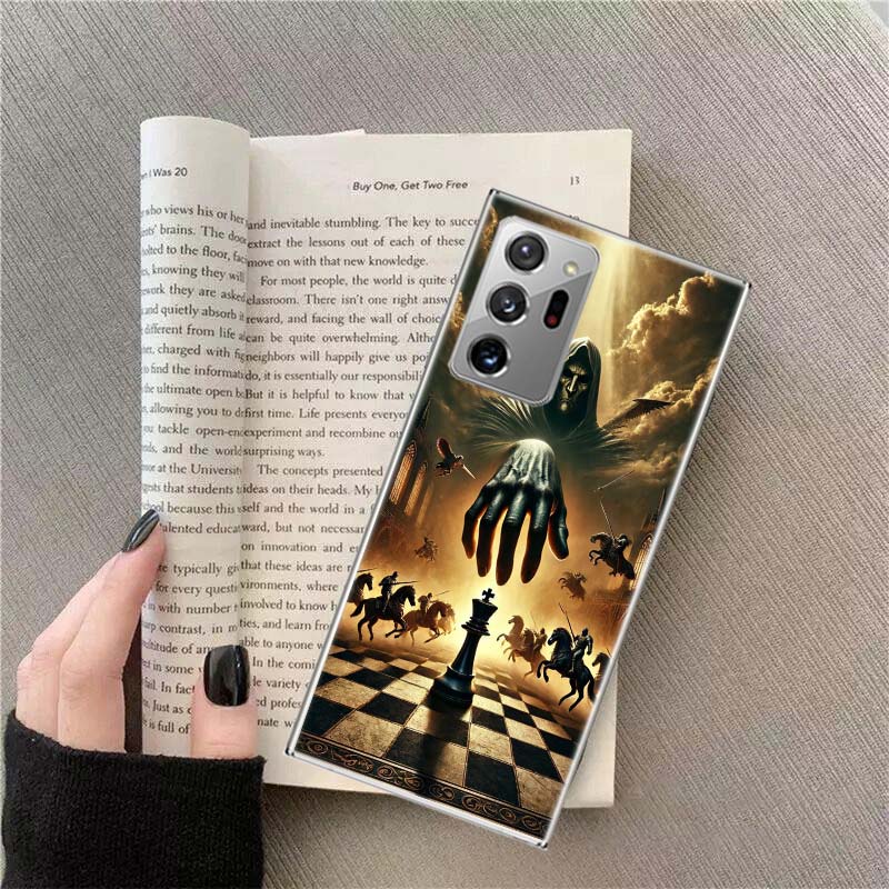 

Grim Reaper s Chess Match Phone Case for Samsung A17 A37 A57 A54 A14 A24 A34 A07 A04S A02S A12 A22 A32 A52S A16 A26 A36 A56 A72 Samsung A34
