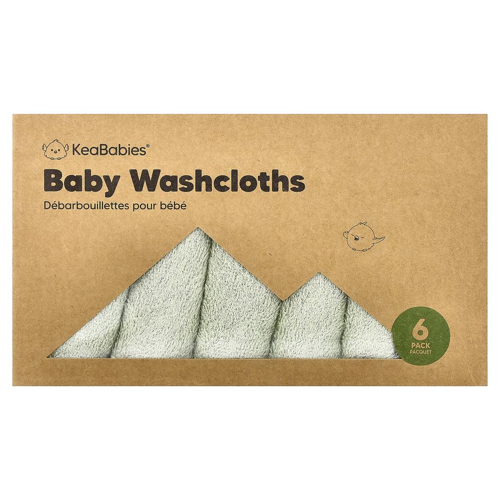 KeaBabies, Baby Bath Towels, 6 Pack