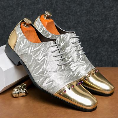 2025 Neue Lässige Lederschuhe Herren Superstar Brogues Formelle Lederschuhe Oxford Goldschuhe Schnürschuhe Hombres Silber Große Größe 47