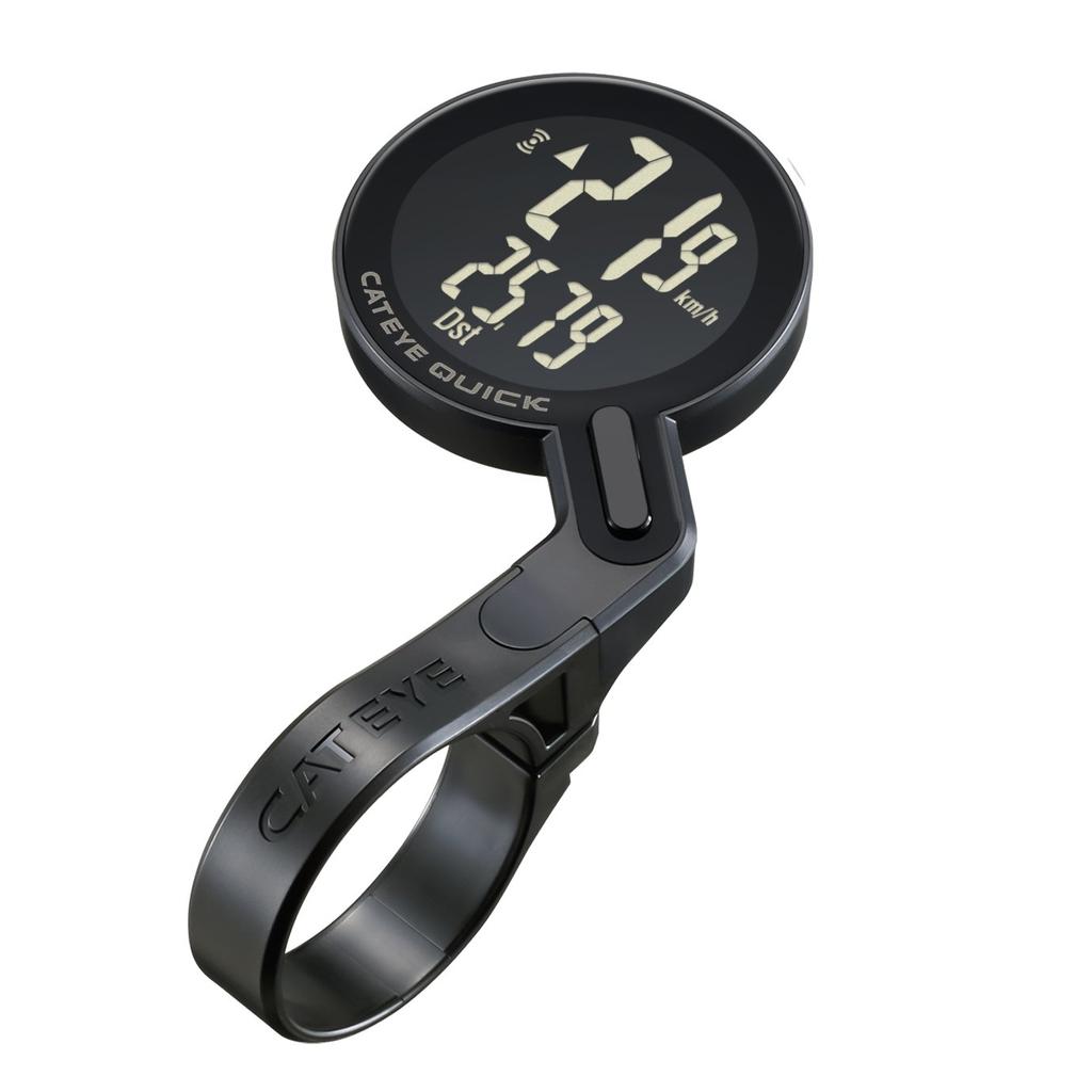 CAT EYE Cycle Computer QUICK Out Front Mount Design with Inverted LCD Bicycle Speedometer Can Be Used Even In Rainy Weather Waterproof Time Japanese