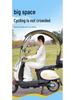 Detachable Electric Car & Motorcycle Umbrella: Rainproof & Windproof Sunshade Canopy with Quick Release, Cartoon Design