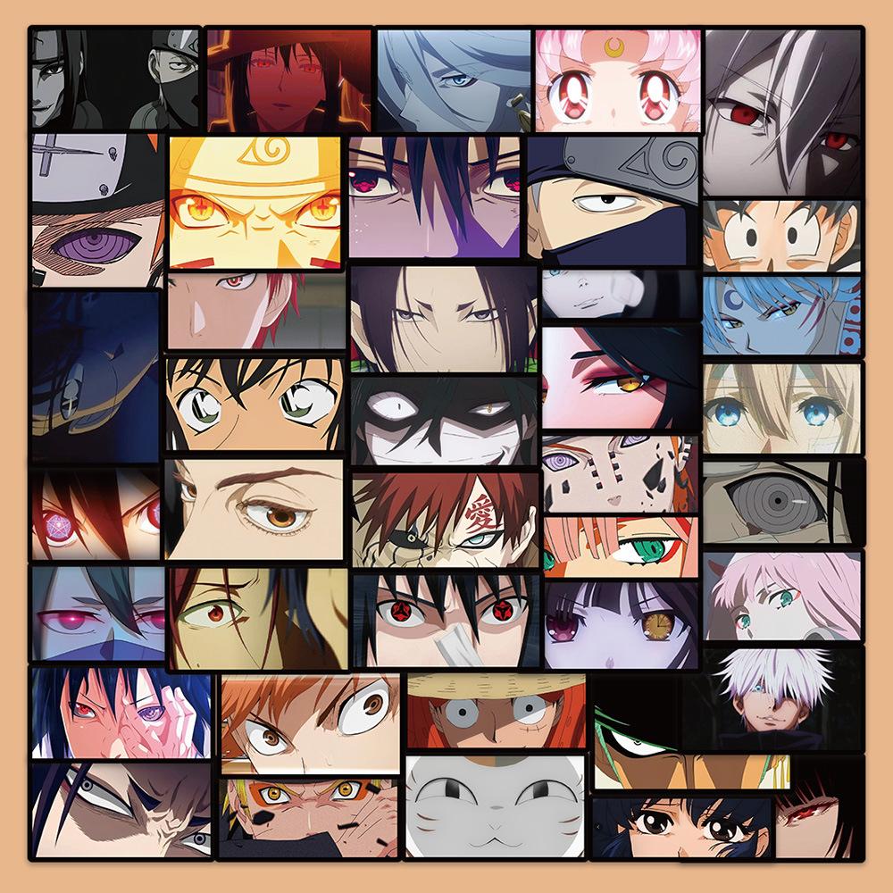 Character Diy Anime Eye Stickers Personalize Your Notebook Laptop Journal Phone Water Ipad Bottle