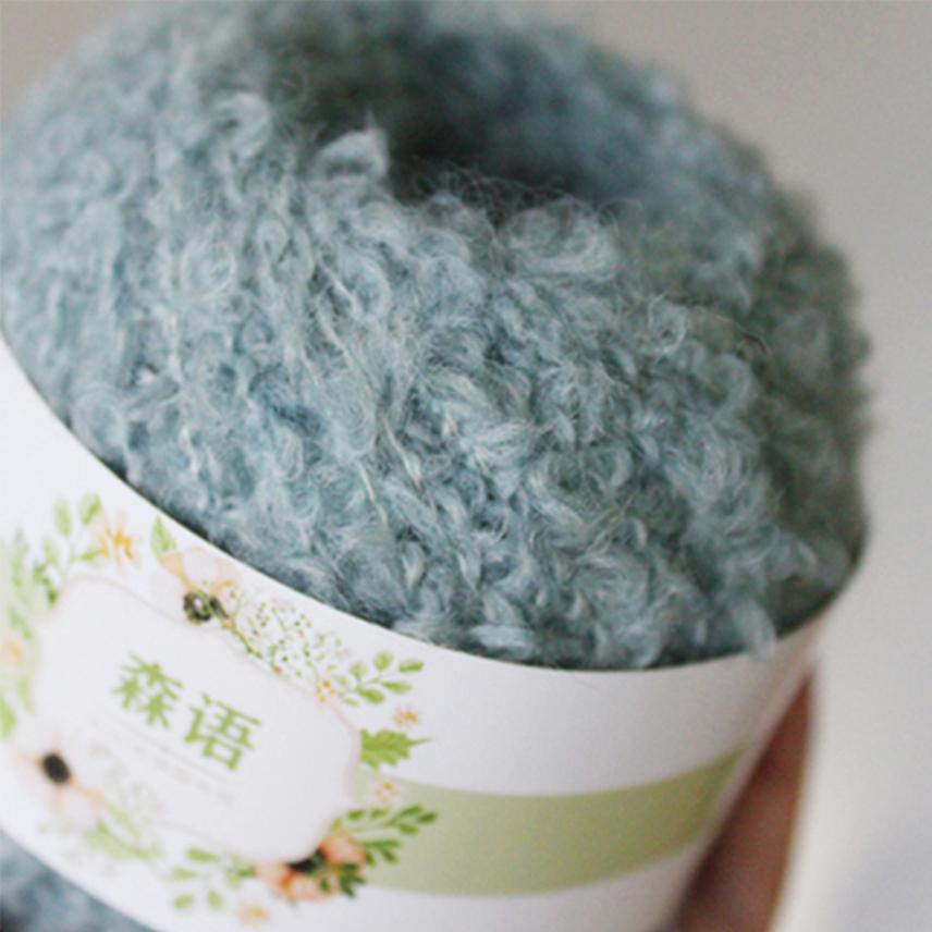Wool Yarn Soft Smooth for Hand Knitting Circle Thread Crocheted Doll Hair DIY Plush Doll Needlework Knitting DIY Knitted Tool