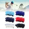 8Pcs Club Iron Head Covers Set Soft PU 48 50 52 54 56 58 60 62 Degree Mark for Brassie