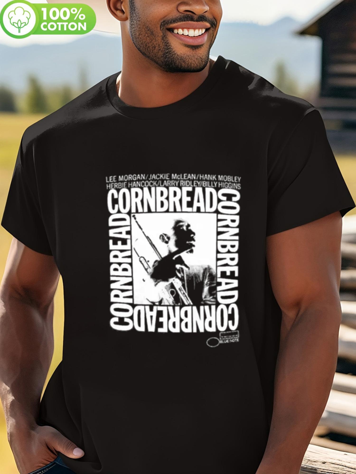 Men S T-Shirt Featuring Cornbread Album Cover Art - Black Tee Top S