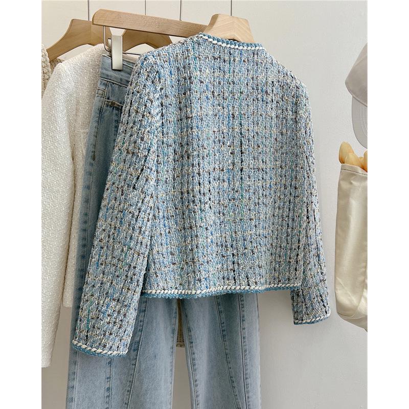 Damska tweedowa kurtka w stylu francuskim - Kolekcja Wiosna/Jesień 2024