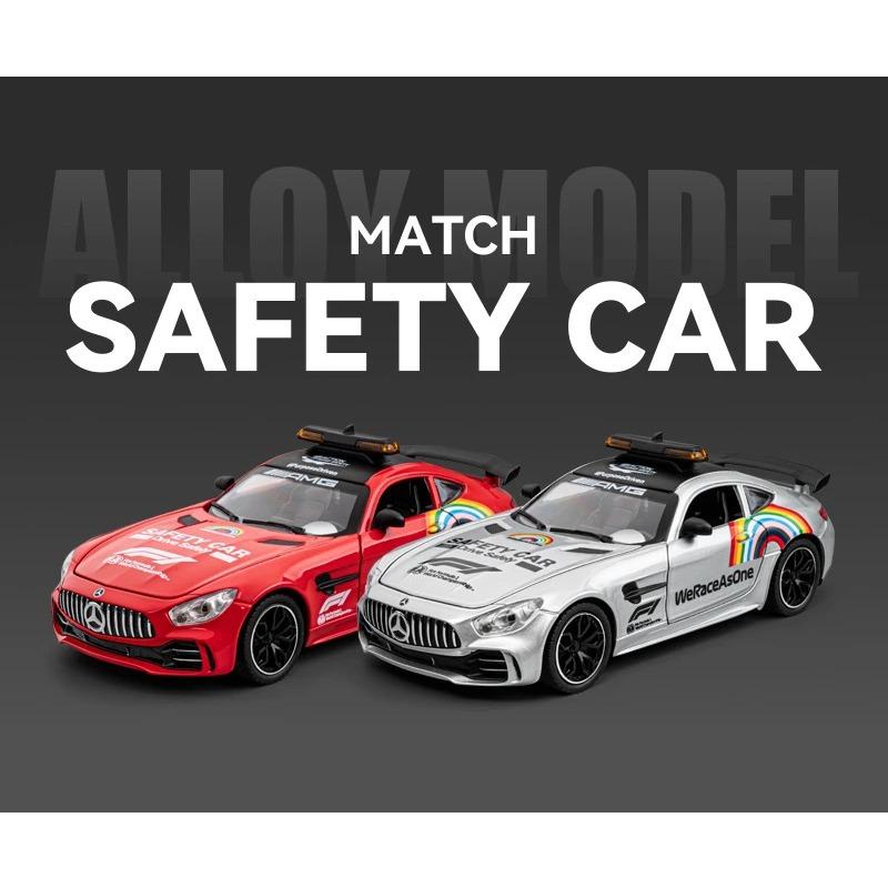 1/24 Benzs-GT GTR Legierung Sport Safety Car Modell Druckguss Metall Rennen Medizinische Rettungsfahrzeuge Automodell Sound Licht Kinder Spielzeug Geschenk